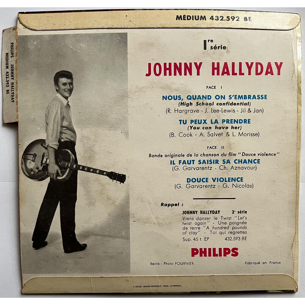  Johnny Hallyday  -  douce violence 