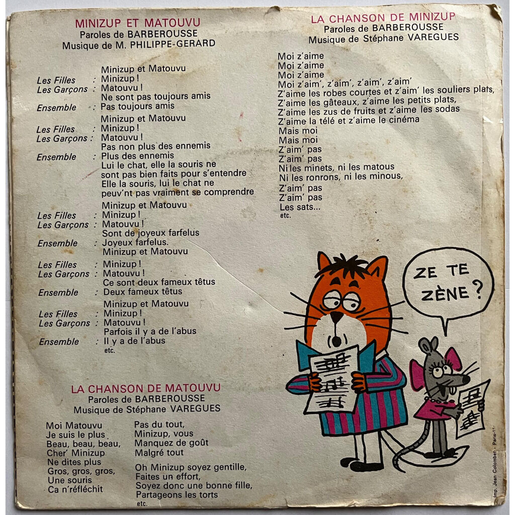  Matouvu Et Minizup  -  chantez avec vos amis 