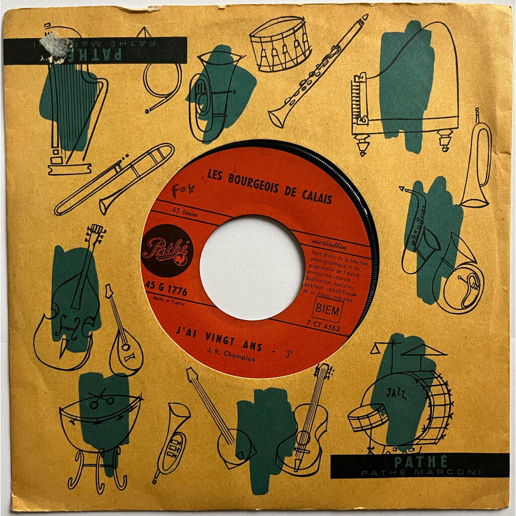  Les Bourgeois De Calais  -  j'ai besoin d'amour / j'ai vingt ans 