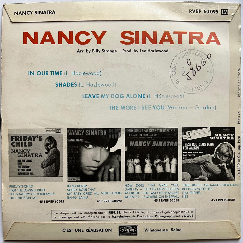  Nancy Sinatra  -  in our time 