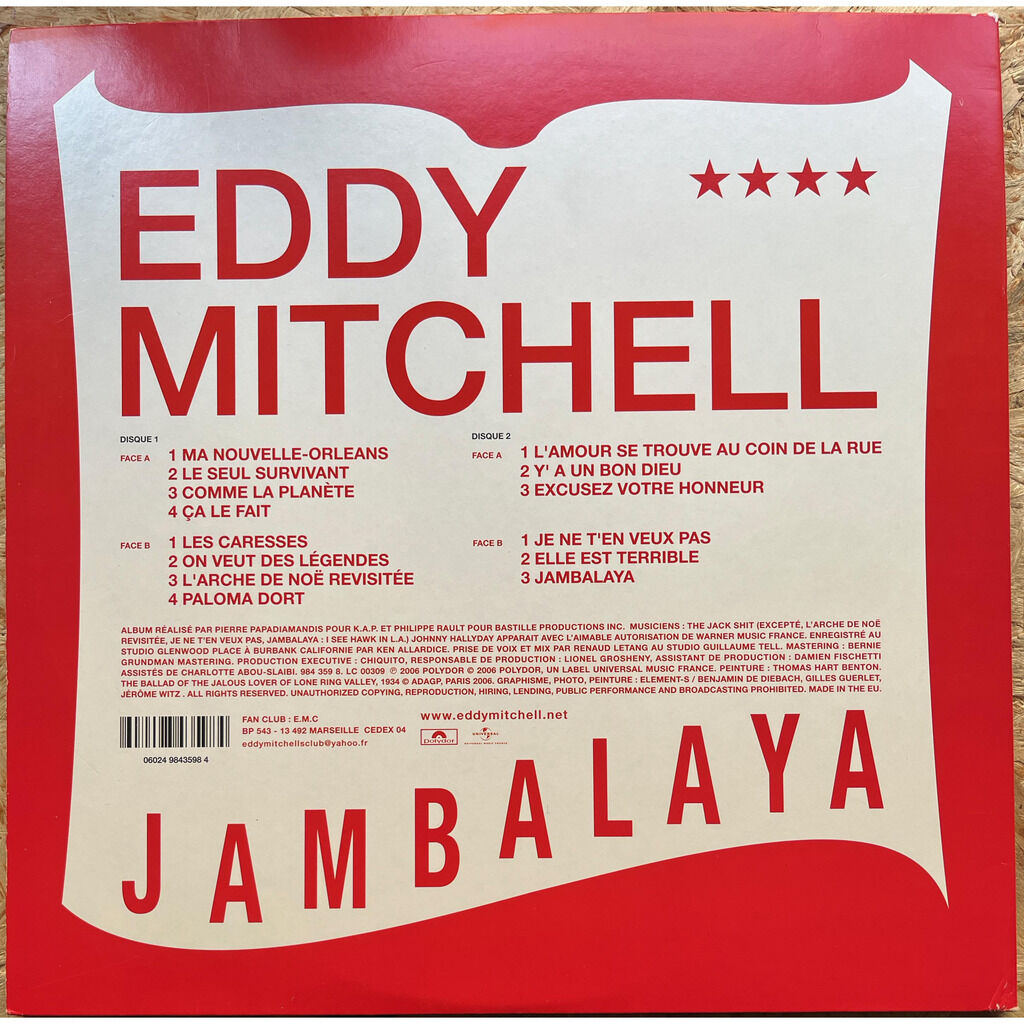  Eddy Mitchell  -  jambalaya 