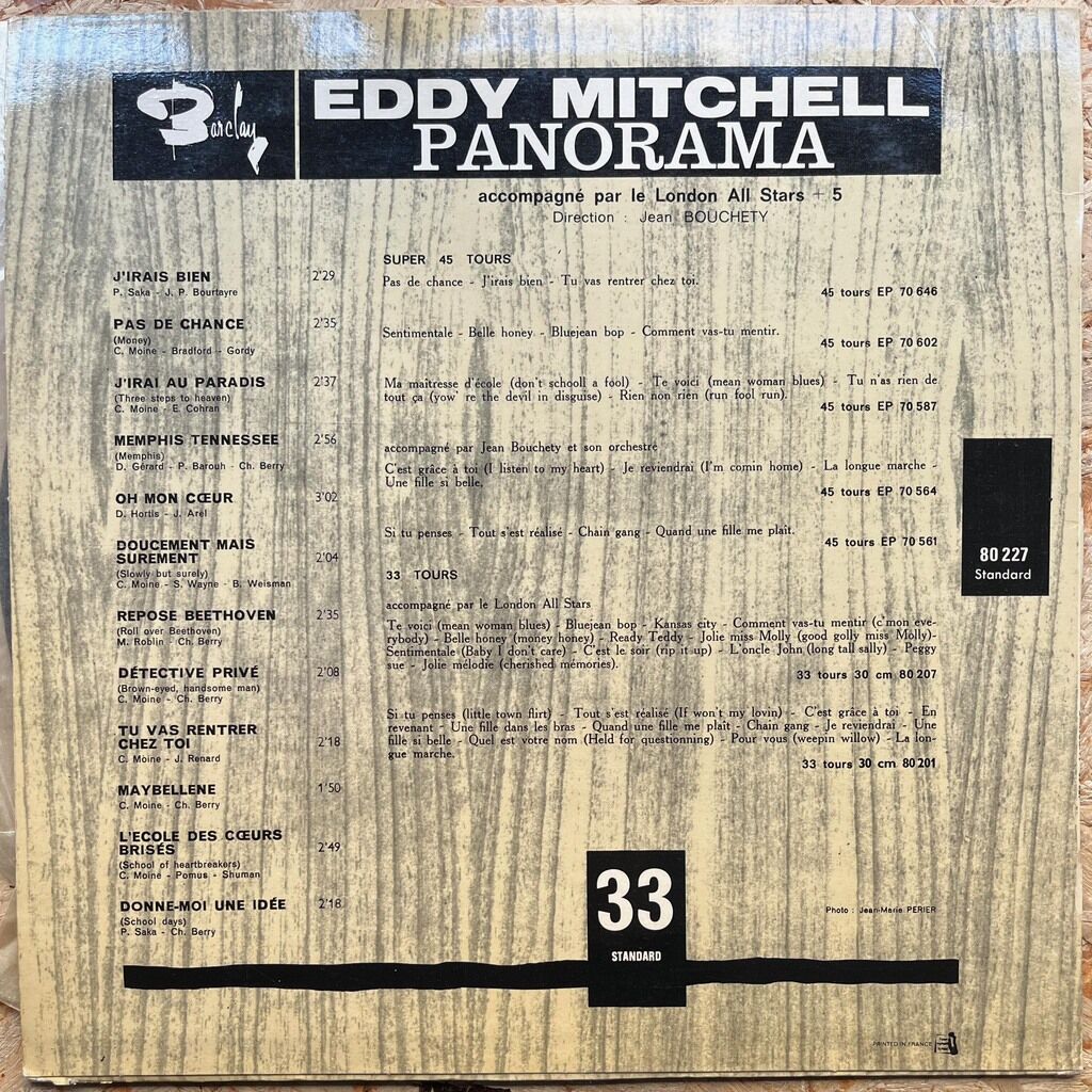  Eddy Mitchell  -  panorama 