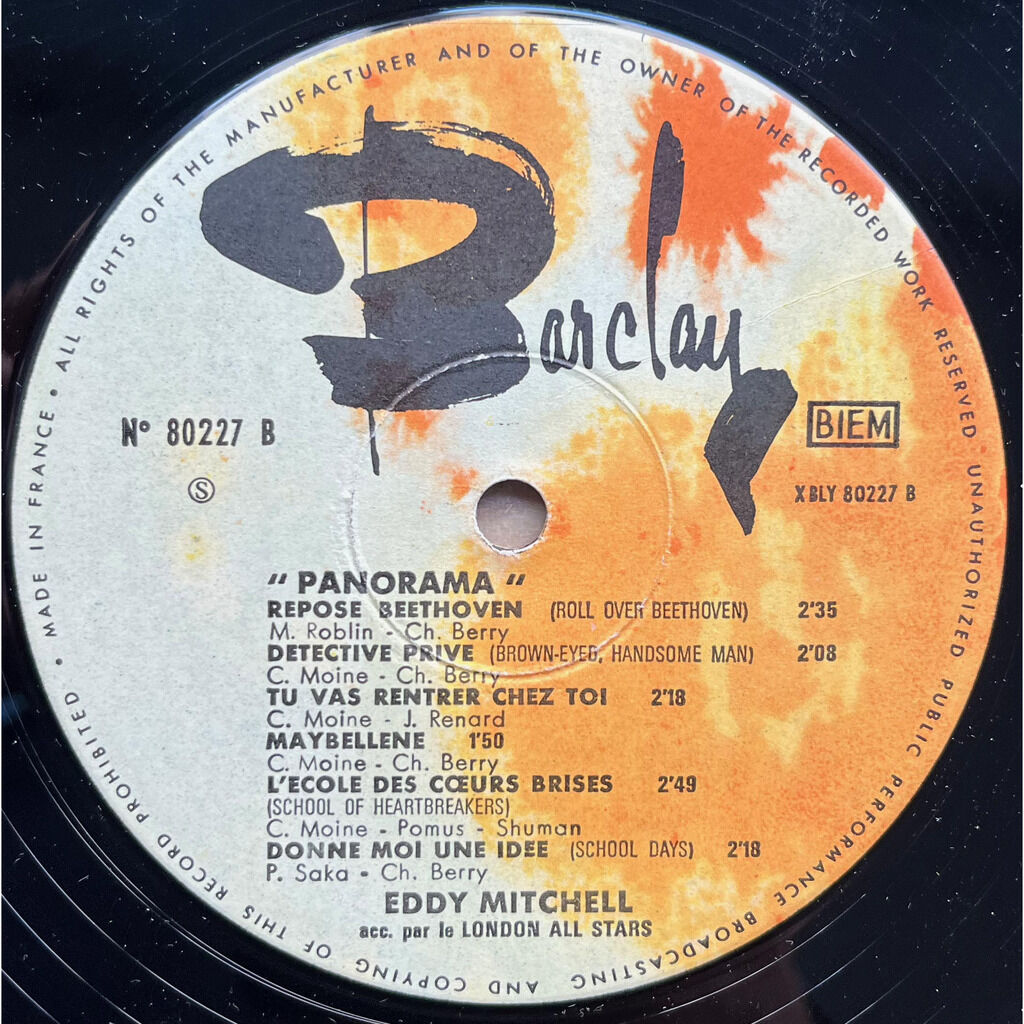  Eddy Mitchell  -  panorama 