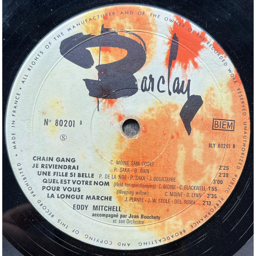  Eddy Mitchell  -  voici eddy... 