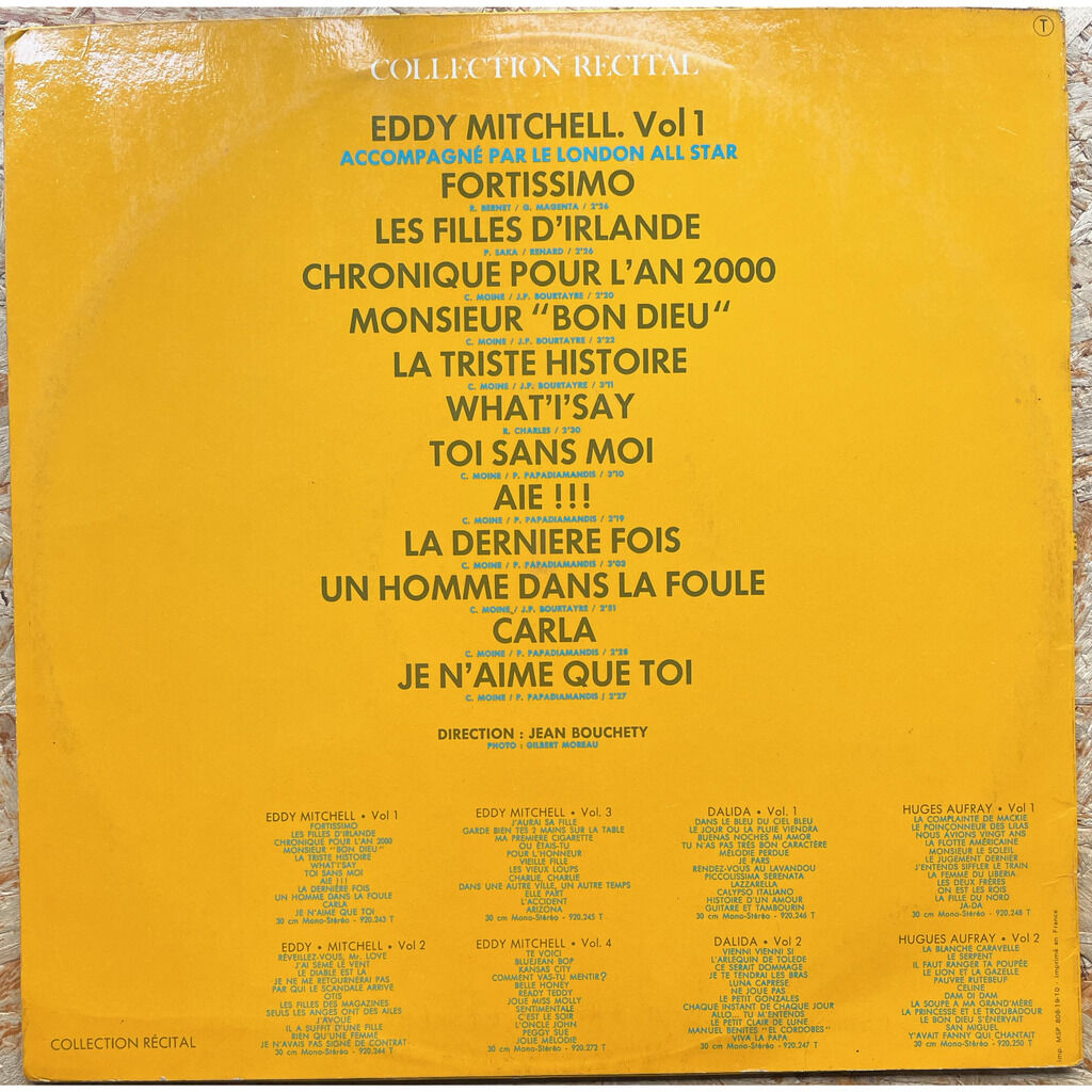  Eddy Mitchell  -  collection recital vol.1 