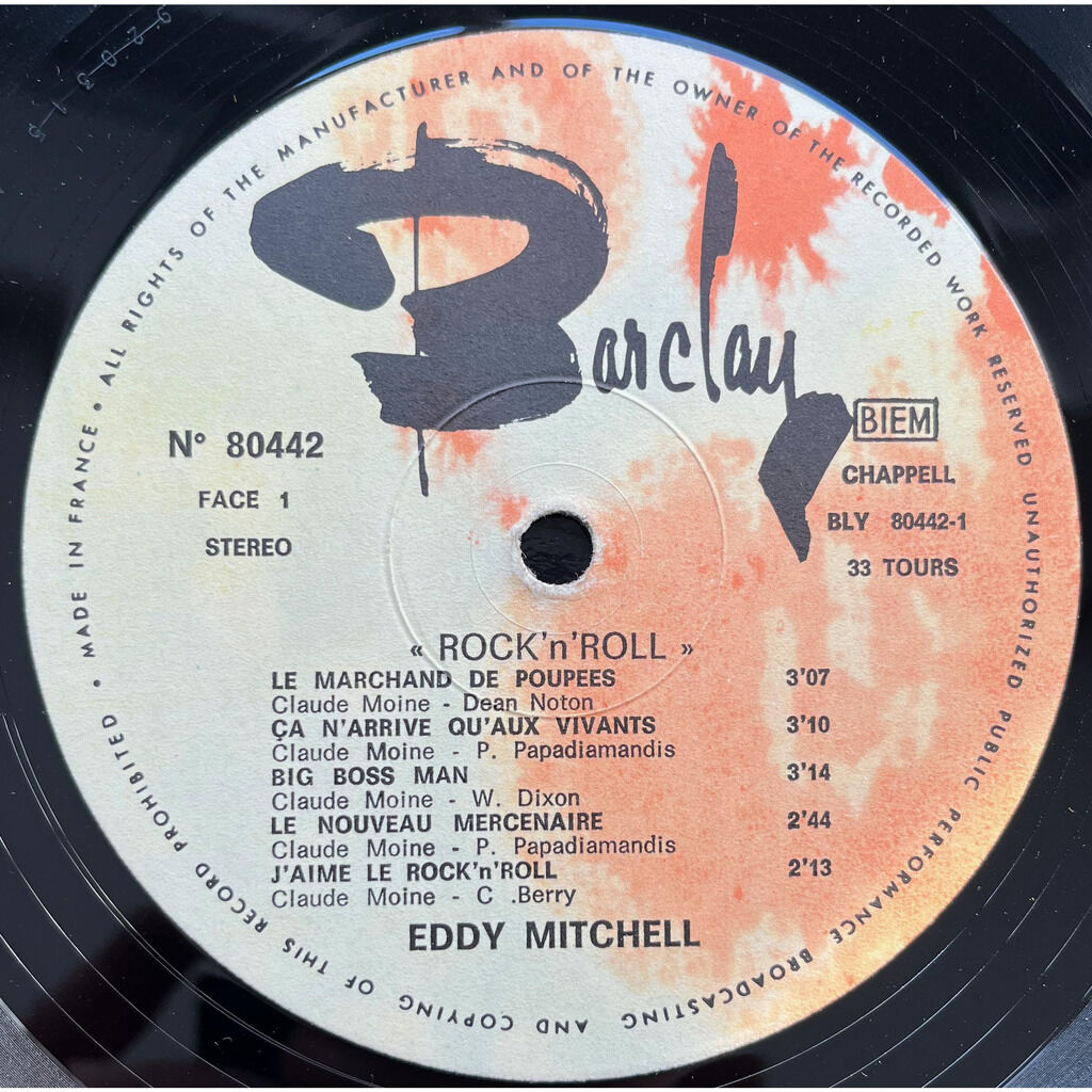  Eddy Mitchell  -  rock n' roll 