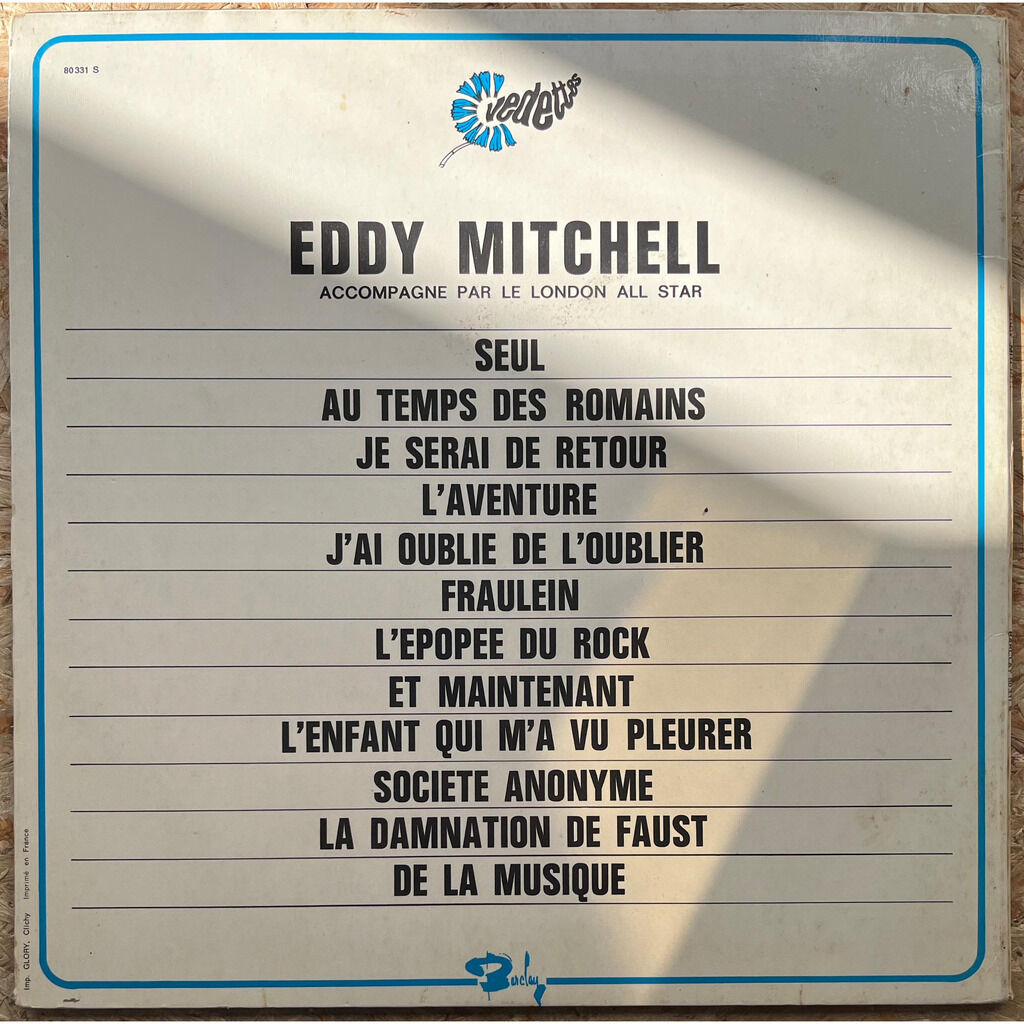  Eddy Mitchell  -  seul 
