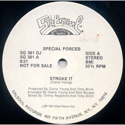  SPECIAL FORCES  -  stroke it ( prod by the young & company's band ) 