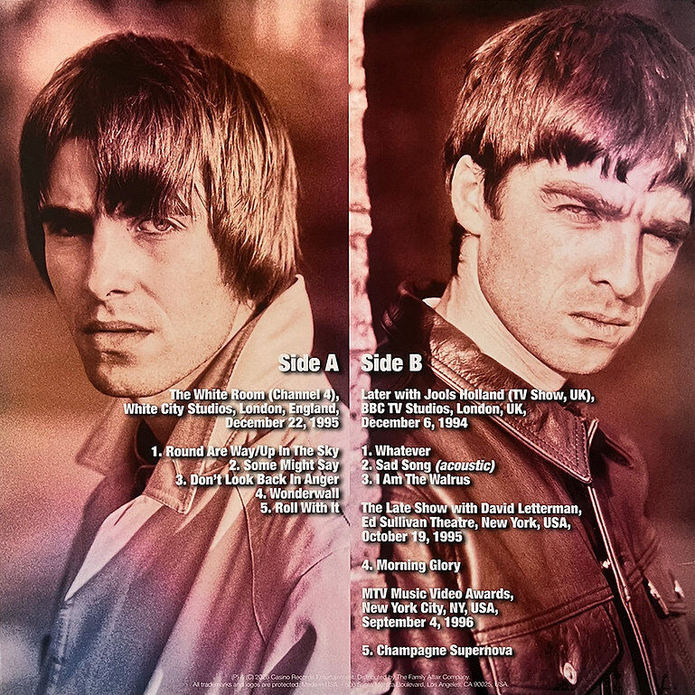  Oasis  -  glory days -red vinyl 