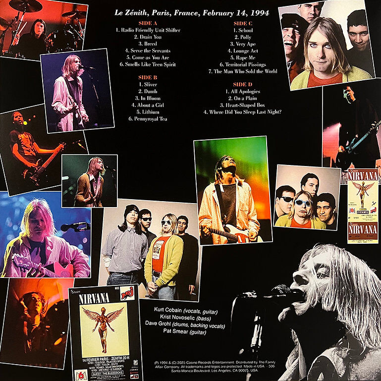  Nirvana  -  heart-shaped paris -yellow vinyls 