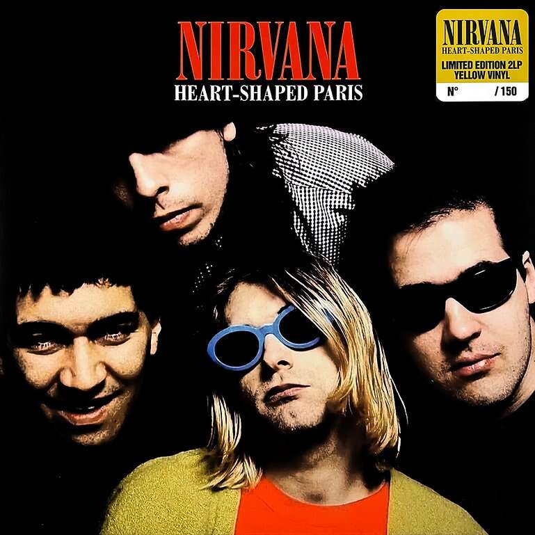 heart-shaped paris -yellow vinyls 