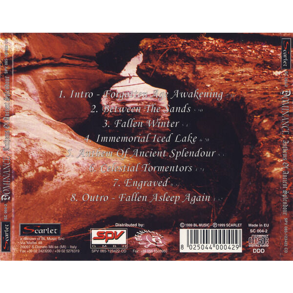  Dominance  -  anthems of ancient splendour 