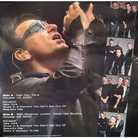  U2  -  two nights you can't leave behind -marbled black vinyl 