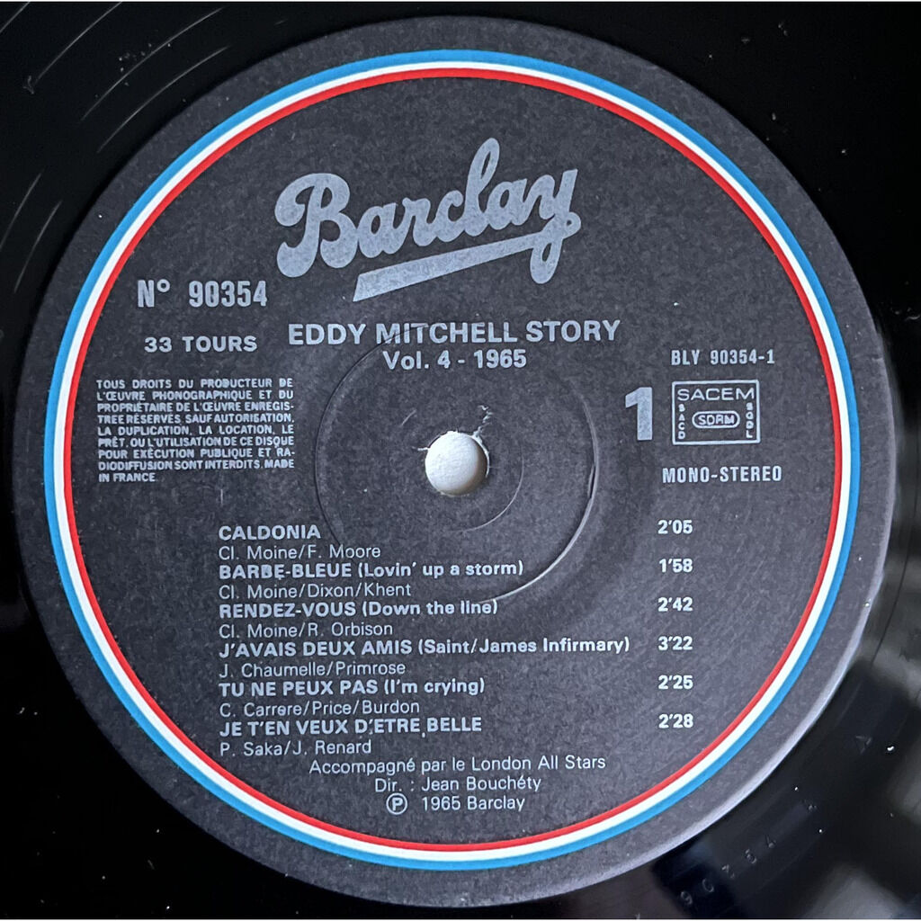  Eddy Mitchell  -  volume 4 - 1965 - si tu n'étais pas mon frère 