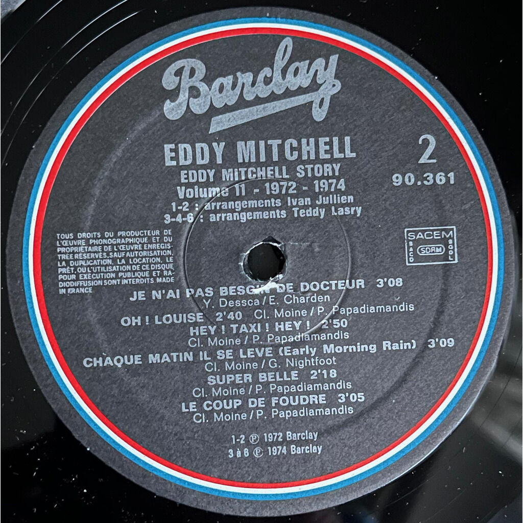  Eddy Mitchell  -  volume 11 - 1972/1974 - c'est facile 