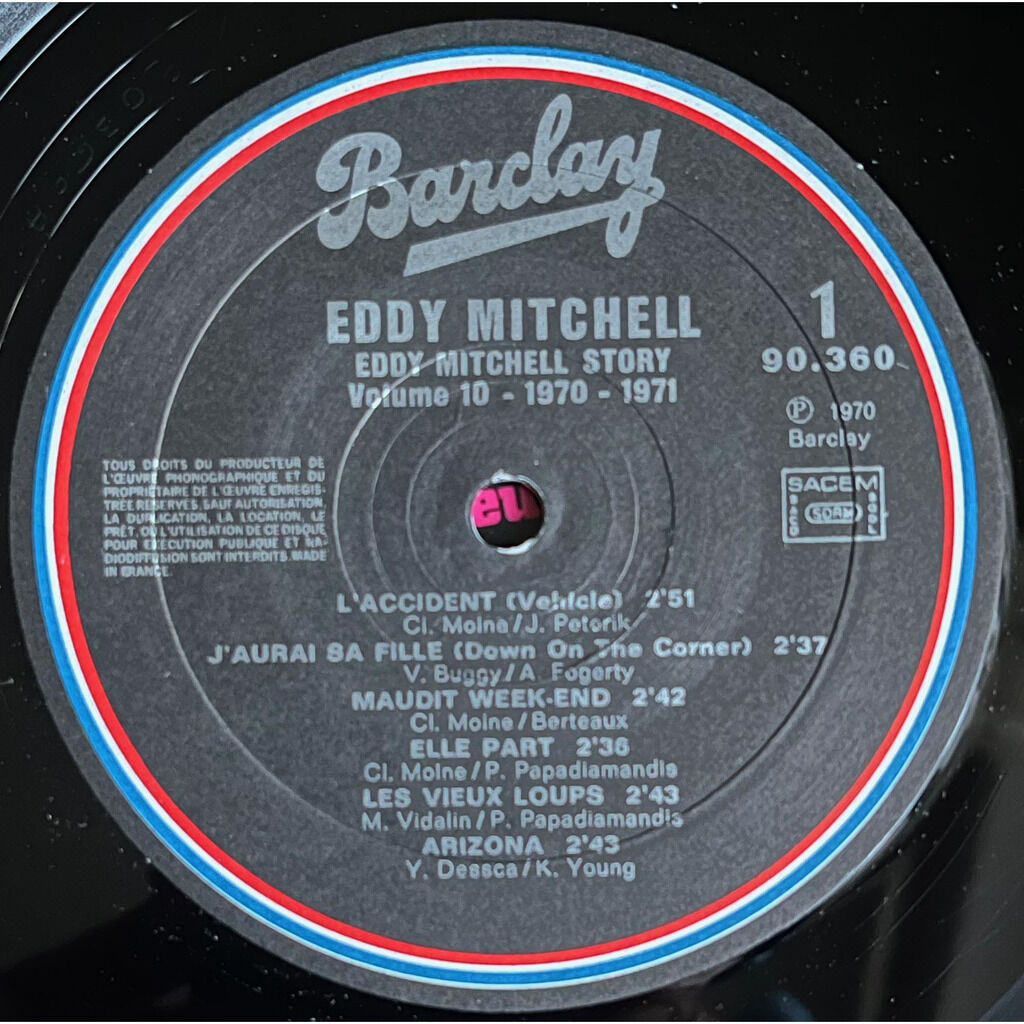  Eddy Mitchell  -  volume 10 - 1970/1971 - dodo métro boulot dodo 