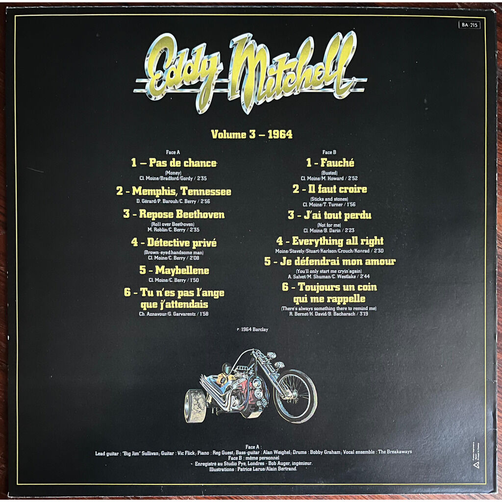  Eddy Mitchell  -  volume 3 - 1964 - toujours un coin qui me rappelle 
