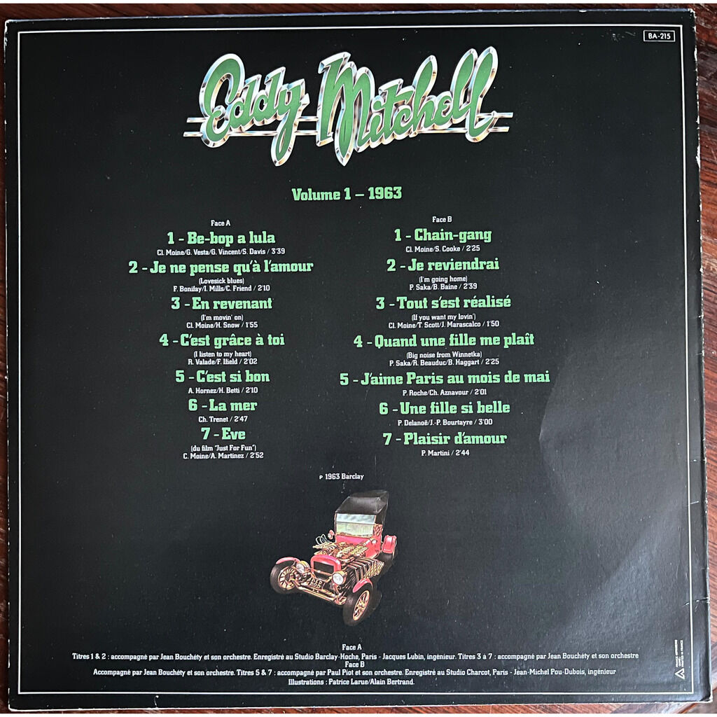  Eddy Mitchell  -  volume 1 - 1963 - be bop a lula 63 