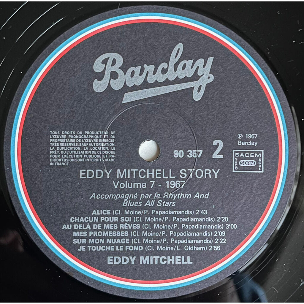  Eddy Mitchell  -  volume 7 - 1967 - alice 