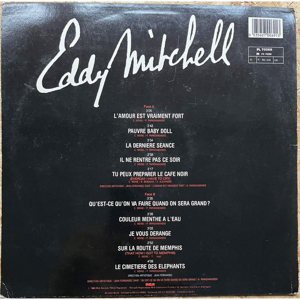  Eddy Mitchell  -  l'amour est vraiment fort 