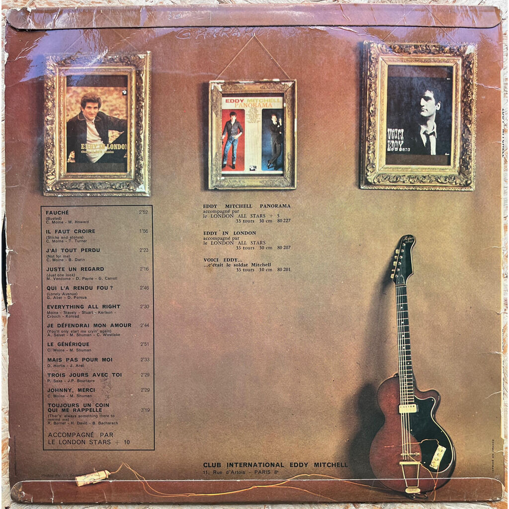  Eddy Mitchell  -  toute la ville en parle eddy est formidable 