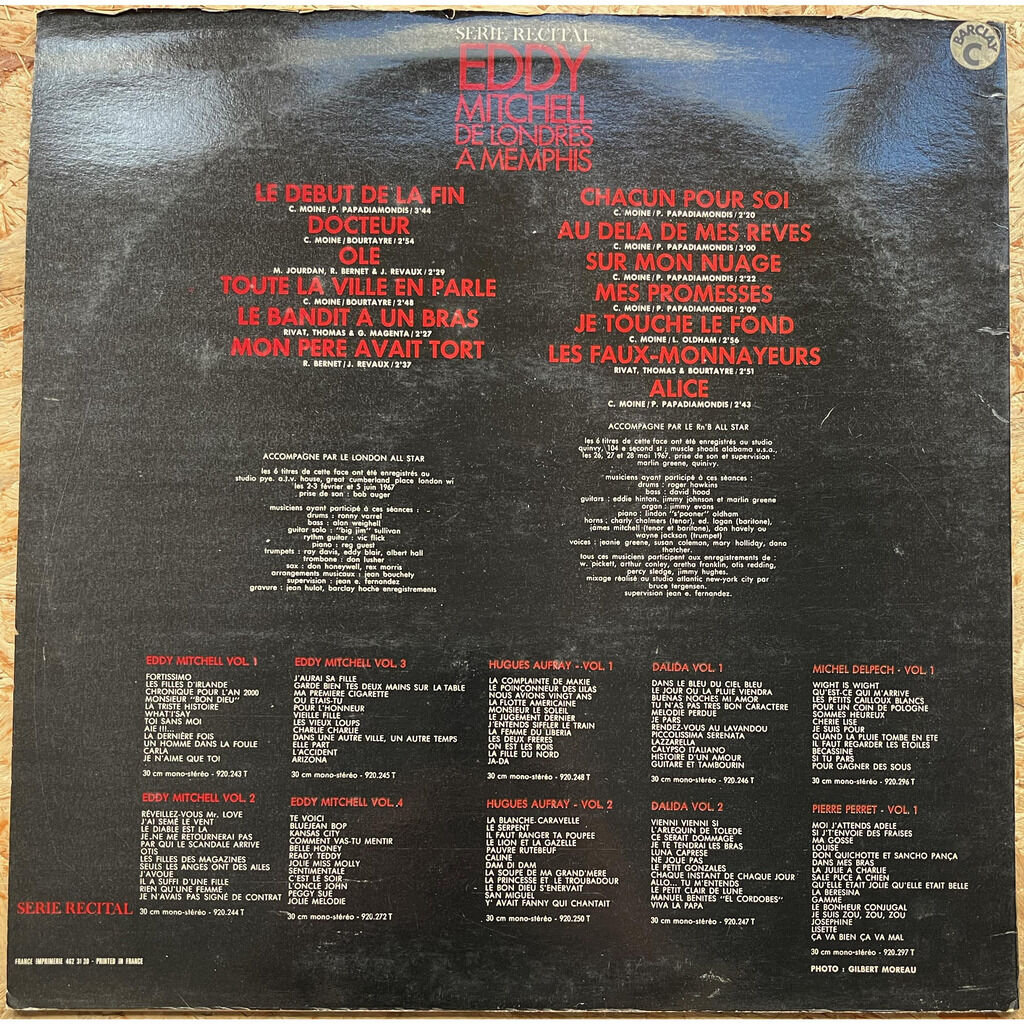  Eddy Mitchell  -  de londres à memphis 