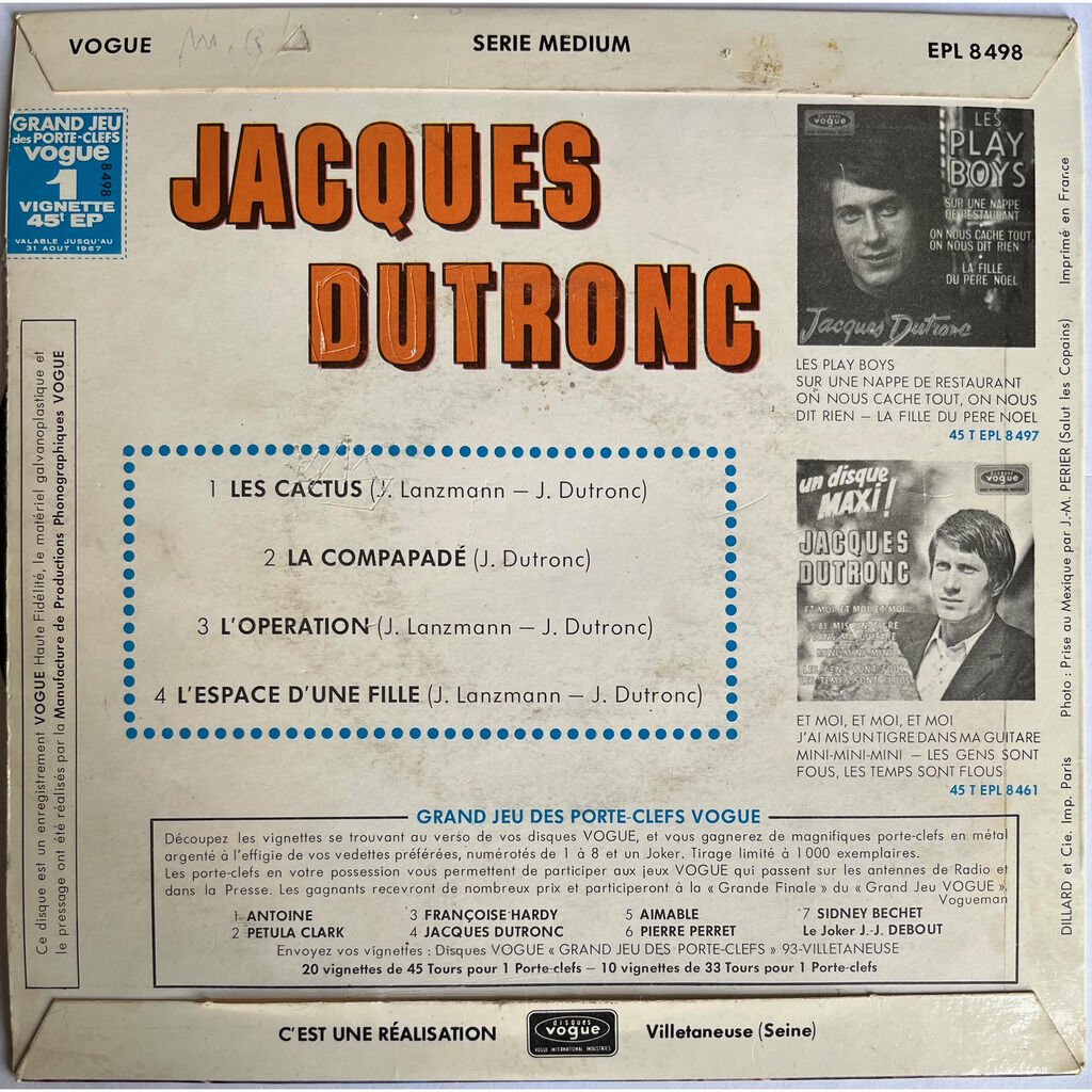  Jacques Dutronc  -  les cactus 
