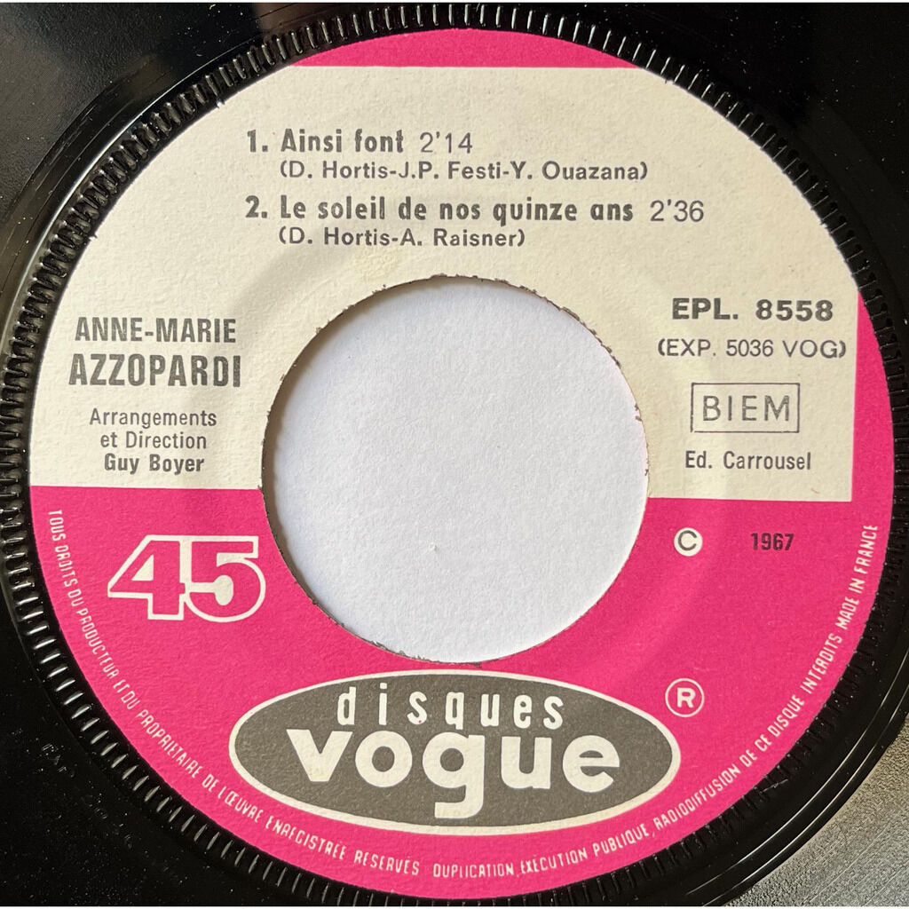  Anne-Marie Azzopardi  -  ainsi font 