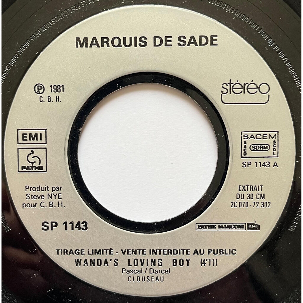  Marquis De Sade  -  wanda's loving boy 