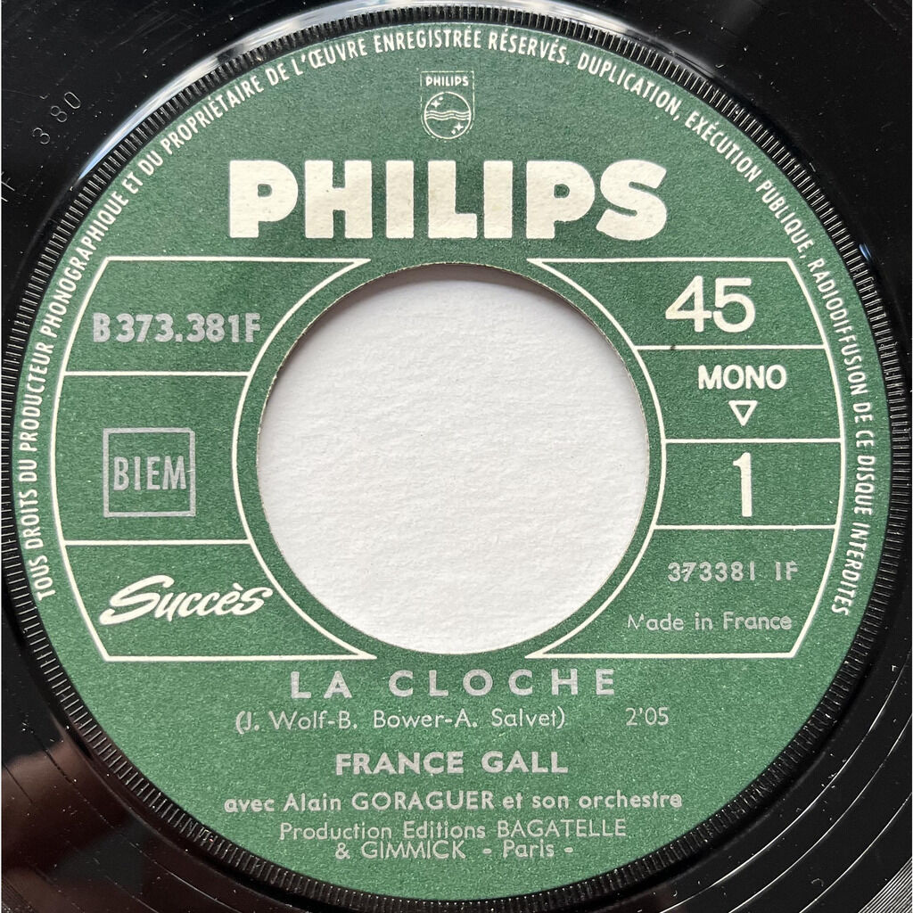  France Gall  -  la cloche / jazz à gogo 