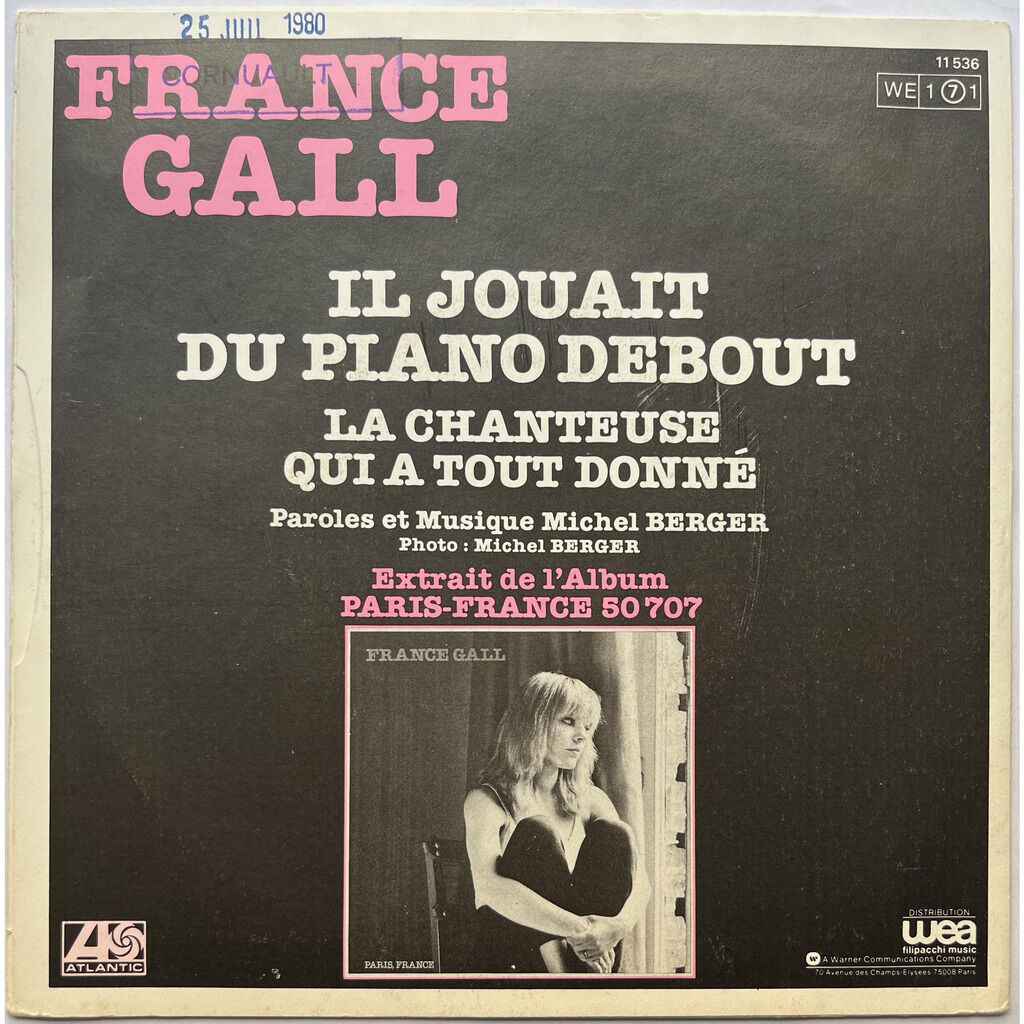  France Gall  -  il jouait du piano debout 