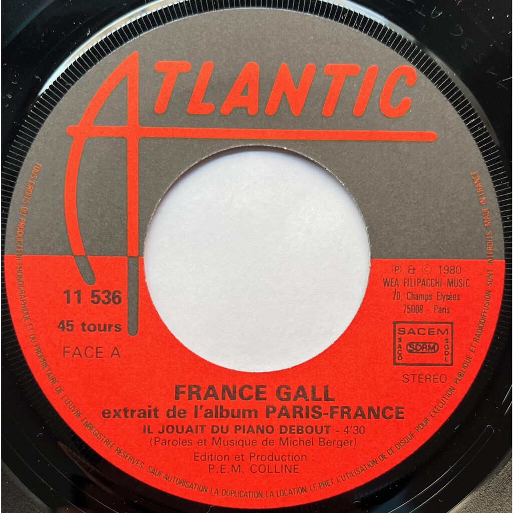  France Gall  -  il jouait du piano debout 