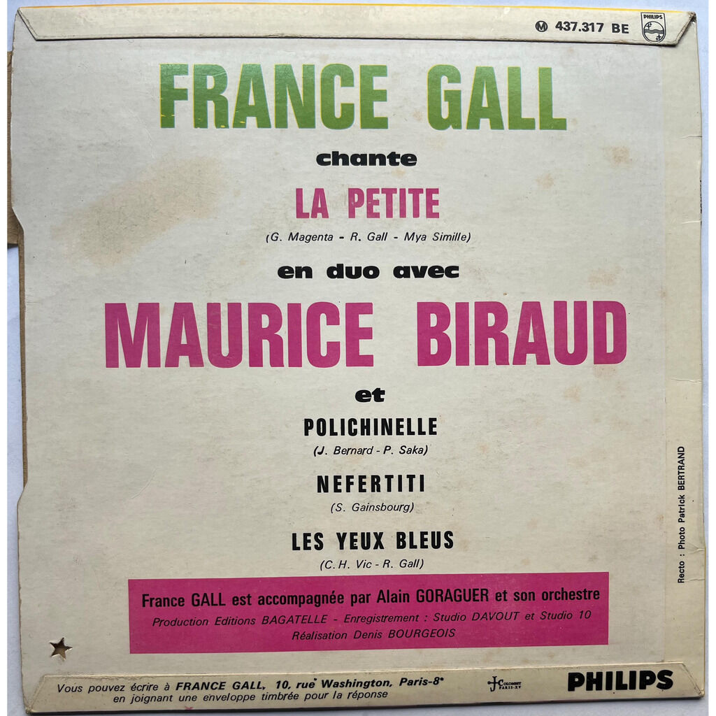  France Gall En Duo Avec Maurice Biraud  -  la petite 