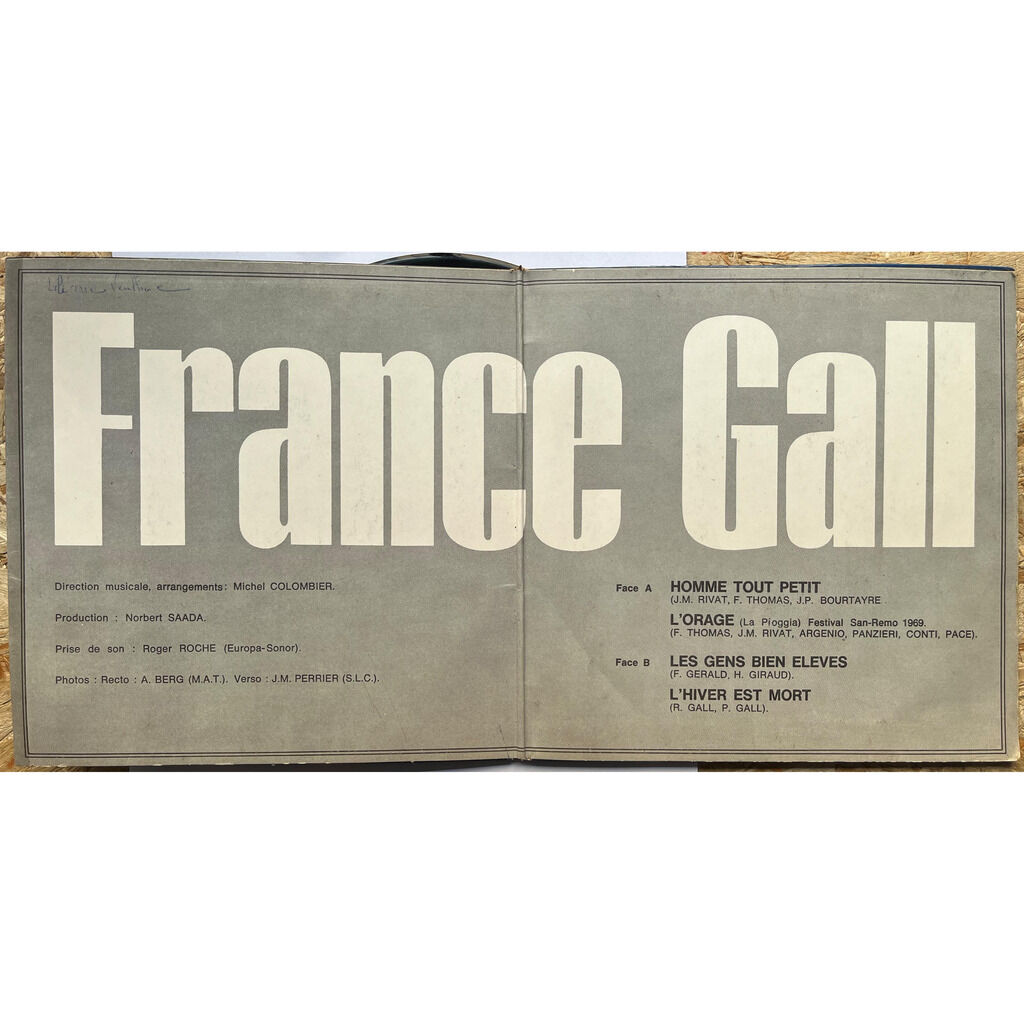  France Gall  -  homme tout petit 