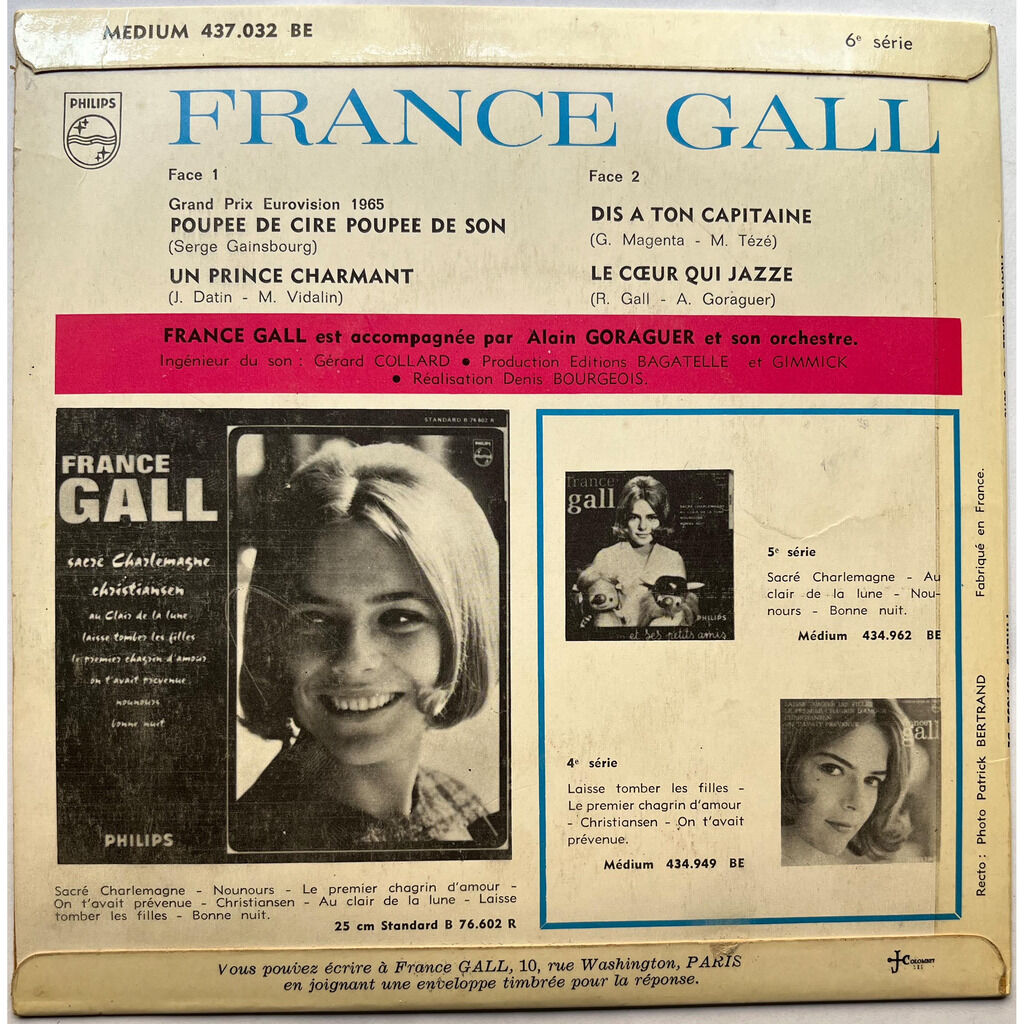  France Gall  -  poupée de cire poupée de son (6e série) 