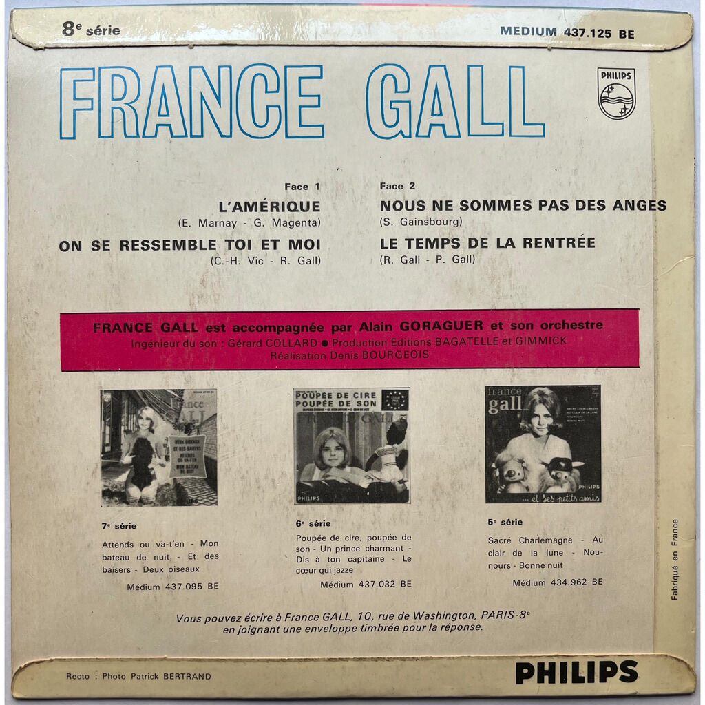  France Gall  -  l'amérique (8e série) 