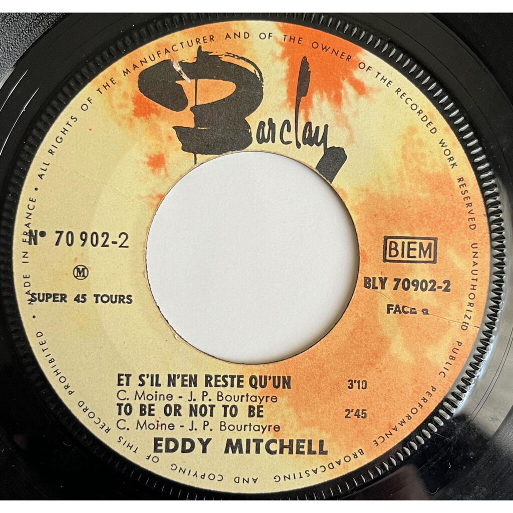  Eddy Mitchell Accompagné Par London All Star  -  et tu pleureras 