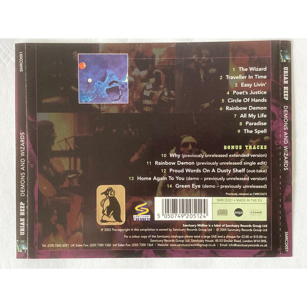  Uriah Heep  -  demons and wizards 