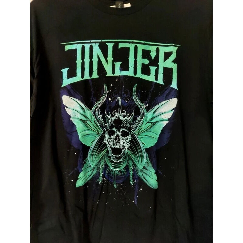  Jinjer  -  butterfly skull (l size) official t-shirt 2024 