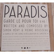 paradis garde le pour toi