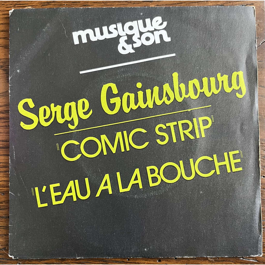 SERGE GAINSBOURG COMIC STRIP - L'EAU A LA BOUCHE .. .. .. .. PROMO .. .. HORS COMMERCE