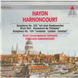 joseph haydn : nikolaus harnoncourt concertgebouworkest symphony no. 103 'mit dem paukenwirbel · drum roll · roulement de timbales' / symphony no. 104 'londoner · london · londres'